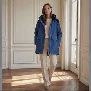 Helly Hansen Navy and Marine Hovin Pocket Accent Hooded Jacket Size L